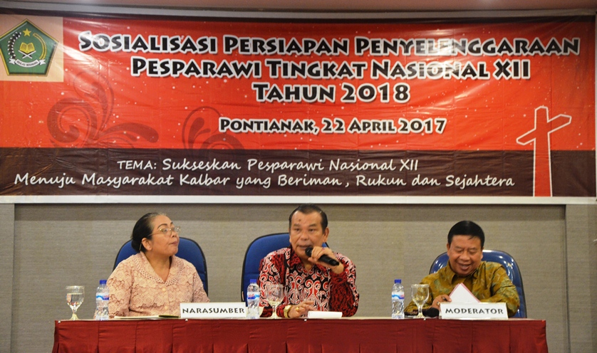 Sosialisasi Persiapan PESPARAWI Nasional XII Tahun 2018 oleh Kanwil Kemenag Provinsi Kalbar