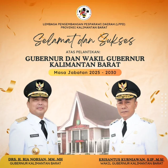 Selamat dan Sukses atas pelantikan Gubernur dan Wakil Gubernur Kalimantan Barat oleh Presiden Republik Indonesia @prabowo pada tanggal 20 Februari 2025
di Jakarta.

Tuhan Yesus Memberkati

#kalimantanbarat